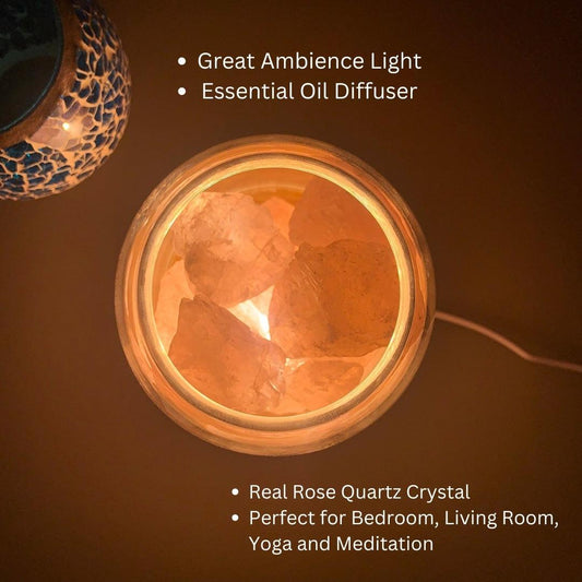 Aurora Crystal Diffuser - Rose Quartz.