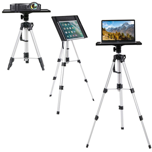 Universal Projector Tripod Laptop Floor Stand DJ Equipment Holder with Plate.