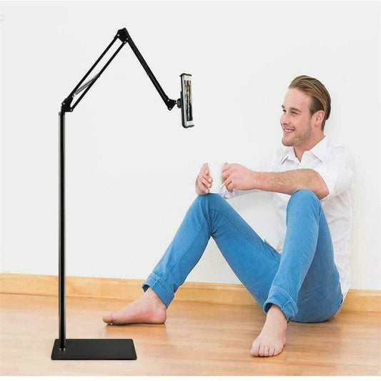 360 Tablet Floor Stand Adjustable 5-12.9 Inch Overhead Phone Desktop Holder.