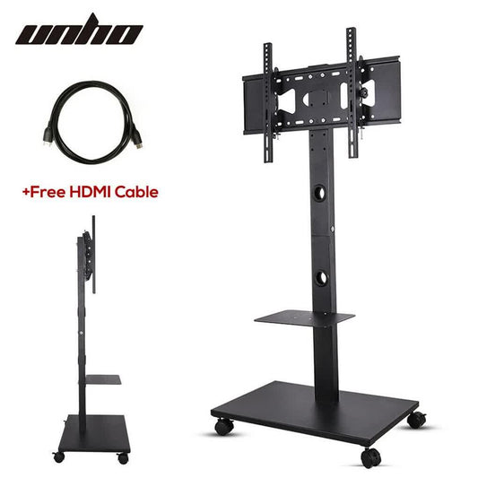 Home Theatre/ School Display Stand Mobile Tv Trolley Floor Stand Bracket 32-70".