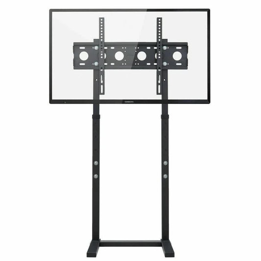 Double Pole Adjustable Tv Cart Floor Stand Mount For 32 to 65Inch.