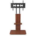 32"-65" Tv Floor Stand Adjustable Corner Tv Mount Bracket With Sturdy Wood Base.
