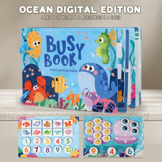 Themed Busy Book Set - Educational Activity Books for Preschool Learning (Farm, Vehicles, Dinosaurs, Ocean, and Forest,5 books in total).