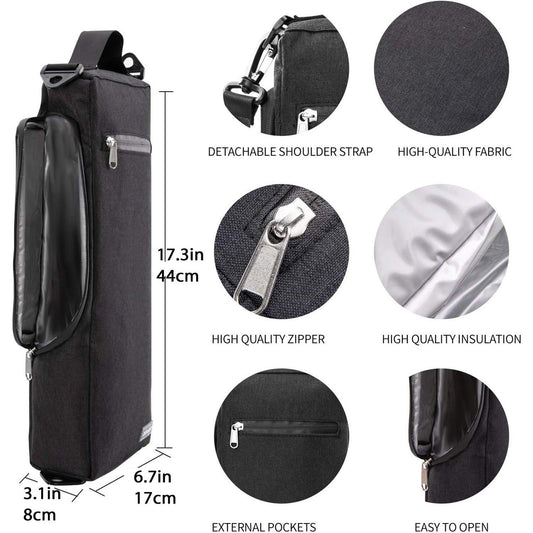 Golf Beer and Soda Insulated Cooler Bag with Shoulder Strap, Outdoor Can Beverage Storage Tote.