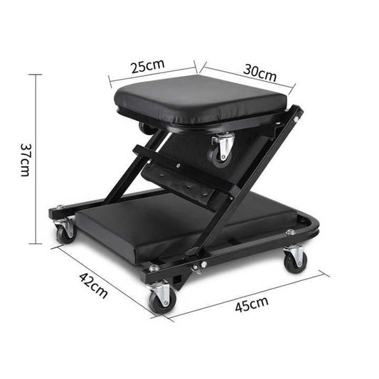 Heavy-Duty 36-Inch Mechanic Creeper - Multi-Functional Repair Board with Adjustable Height for Car Maintenance.