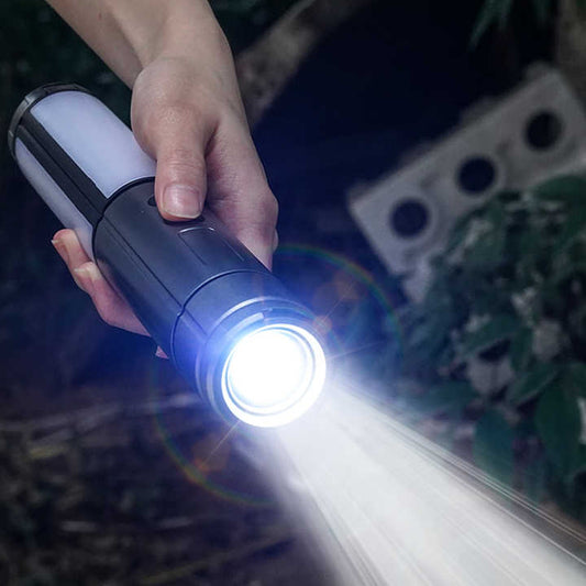 Multifunctional Telescopic Camping Lantern â Portable LED Light with Adjustable Height and USB-C Charging (Up to 51.8 cm).