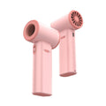 Pink Portable 2-in-1 Mini Handheld Fan and Hair Dryer.