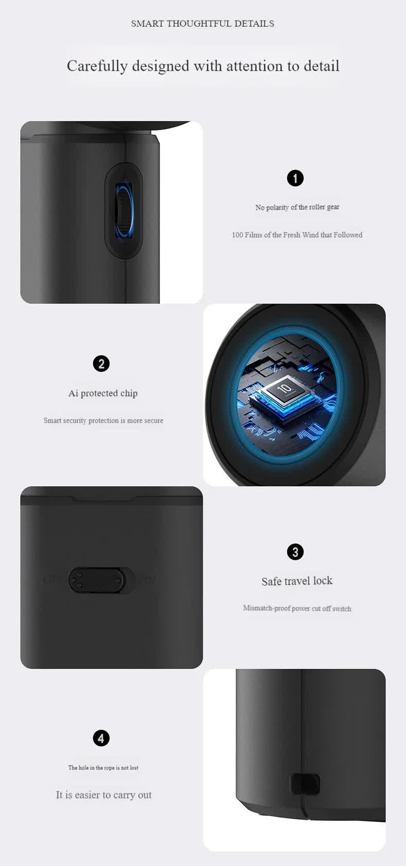 Pink Portable 2-in-1 Mini Handheld Fan and Hair Dryer.