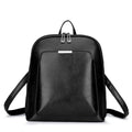 Black Stylish Women's PU Leather Backpack – Spacious, Anti-Theft, Multi-Pocket Travel Bag for School or Work