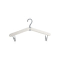 2PCS White Portable Travel Hanger with Hidden Clips - Lightweight Folding Clothes Hanger for Socks and Small Items