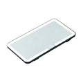 Black Single button Car Sun Visor Makeup Mirror with LED Light - Tri-Color, Touch Control