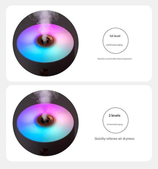 Gray 300ml USB Air Humidifier - Quiet Mini Humidifier for Bedroom, Office, Car.