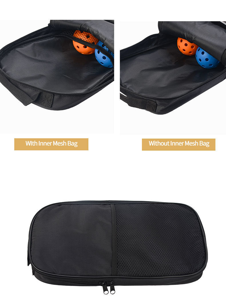 Blue Fiberglass Pickleball Paddle Set - 2 Minimalist Paddles, 4 Balls, and Carry Bag for Outdoor Play.