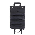Black Heavy Duty Roll-Up Tool Bag Organizer - Waterproof Oxford Fabric Pouch with Multiple Pockets.
