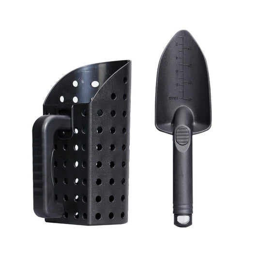 Durable Beach Sand Scoop for Metal Detecting - Lightweight Sifting Tool for Adults and Kids.