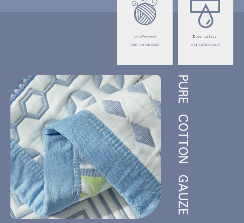 Horse Race Stallion Premium 6-Layer Cotton Gauze Pillowcase Pair - Ultra Soft & Breathable (56x80cm)
