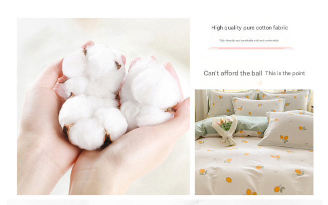 Coco Bear 100% Cotton Pillowcase Set (Pack of 2) - Breathable Standard Size 48x74cm Pure Cotton Pillow Covers
