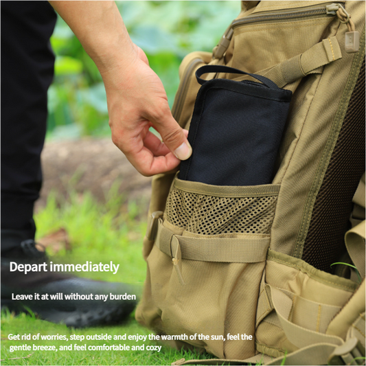 Outdoor Ultralight Folding Camping Chair - Brown.