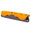 DIY Felt Cat Tunnel - Foldable Egg Roll-Shaped Pet Toy with Multiple Holes(Dark Gray + Orange)