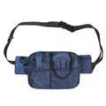 Dark Blue Nurse Utility Belt Bag - Multi-Pocket Medical Organizer Waist Pack for Tools & Essentials.