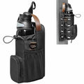 Waterproof Fitness Water Bottle Holder Bag with Adjustable Strap - Black Gym Crossbody