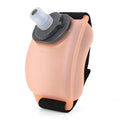 2-Pices Orange Ergonomic Wearable Hydration Flask - Hands-Free Wrist Water Bottle for Running & Sports.