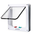 Secure 4-Way Locking Pet Door for Cats & Small Dogs - Easy Access Flap for Doors, Walls & Glass(Size XL)
