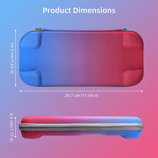 Portable Hard Shell Travel Case for Nintendo Switch/Switch Lite/OLED - Game Card Slots & Accessory Pocket(black)