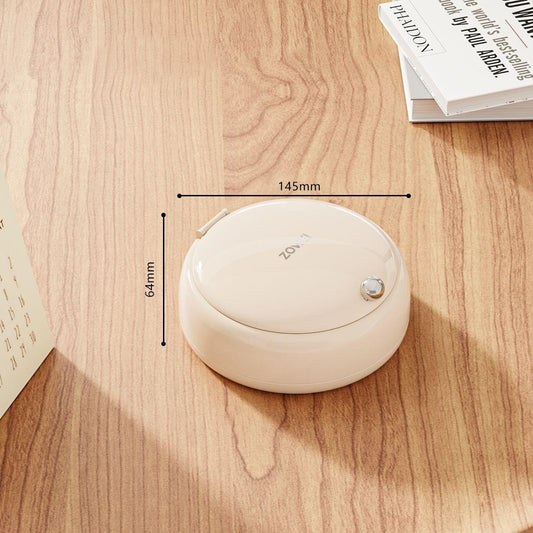 Beige Modern Compact Sewing Kit Organizer - All-in-One with Magnetic Needle Case.