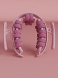 Pink 360°Wrap-Around Muscle Roller - 28-Wheel Massager for Legs, Arms & Calves.