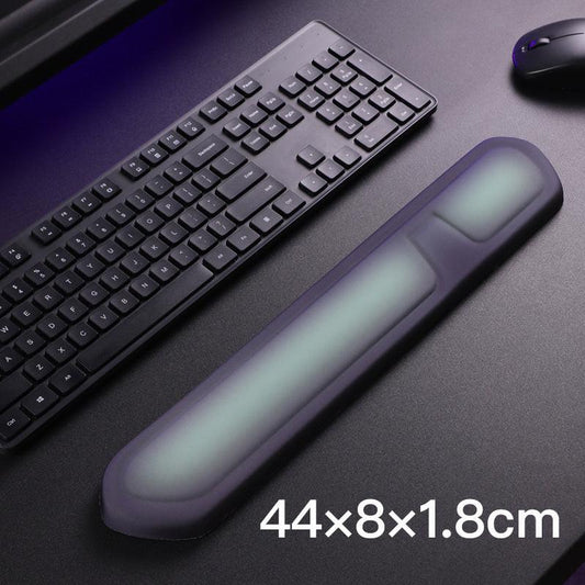 Purple and Green Comfortable Memory Foam Wrist Rest Set â Ergonomic Mouse Pad & Keyboard Hand Support for Office and Home Use.