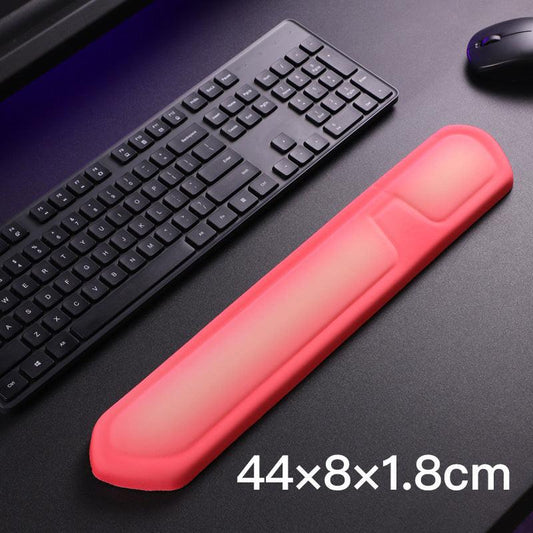Red and Grey Comfortable Memory Foam Wrist Rest Set â Ergonomic Mouse Pad & Keyboard Hand Support for Office and Home Use.