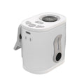 White High-Speed Mini Clip Fan with 360° Rotation â Portable, Rechargeable & Multi-Functional Cooling Solution.