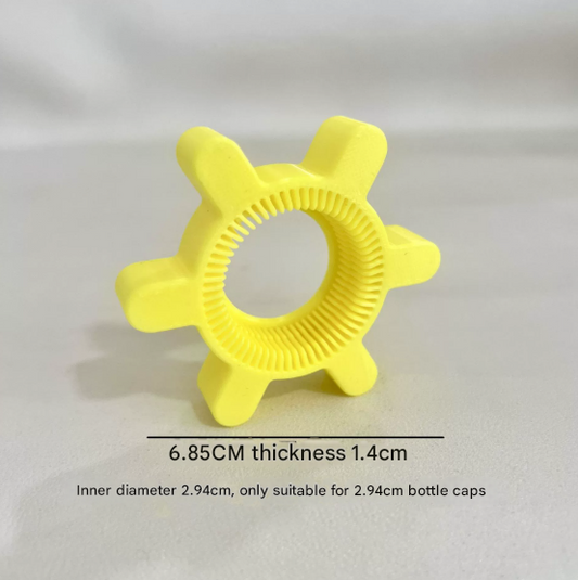 20-Pack Yellow Easy Twist Bottle Cap Opener - Ergonomic Grip for Soda & Drinks.