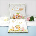 Bunny Printed Baby Memory Book with Gift Box Hardcover Milestone Journal Your First Years Story Cute Bunny Theme for Boys Girls Pregnancy to Toddler Keepsake.
