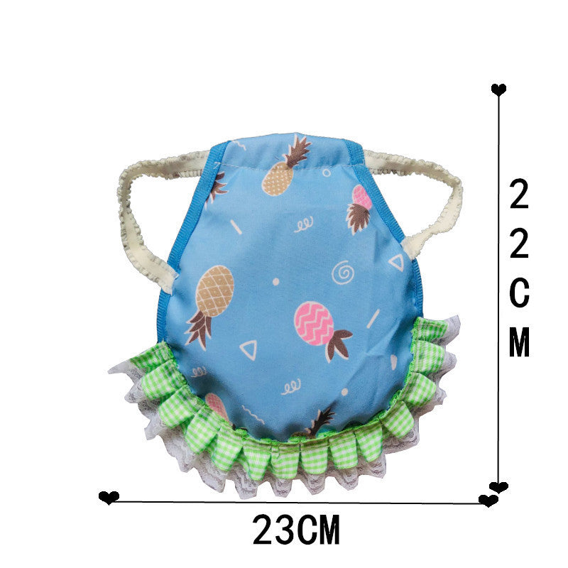Blue Pineapple 4 Pack Hen Saddle Aprons for Backyard Chickens - Feather Protector for Poultry - Back Protection from Roosters - 22x23cm