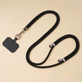 3-Pack Adjustable Black Crossbody Phone Lanyards – Dual Wear Modes, Two-Ways of Hanging,Ultra-Slim 0.6mm Patch