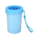 Blue Large Size Quick & Easy-Clean Dog Paw Cleaner Cup - PP+TPR Material, Gentle Pet Grooming Tool