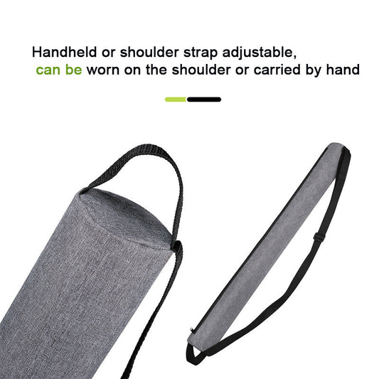 Black Insulated Golf Beer Cooler Bag Cylindrical Tube Design with PEVA Lining 83cm Portable Crossbody Shoulder Strap for Australian Golf and BBQs.