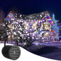 Black Christmas LED Projection Lights Portable USB Holiday Atmosphere Lights 360-Degree Rotating Base Ideal for Indoor Home Decor and Party Decorations Christmas Snowflake Patterns.