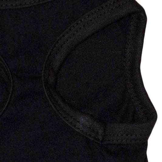 2 Pack "SECURITY" Printed Pet Vest Black - Breathable Cotton Dog T-Shirt Summer Apparel for Small to Medium Breeds & Cats - Size XL (Chest 56cm)