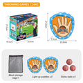 LED Light Up Toss and Catch Game Set - 2 Glowing Blue Paddles & 3 Sticky Basketball - Fun Outdoor Beach & Camping Toy for Kids & Adults - Includes Mesh Storage Bag.