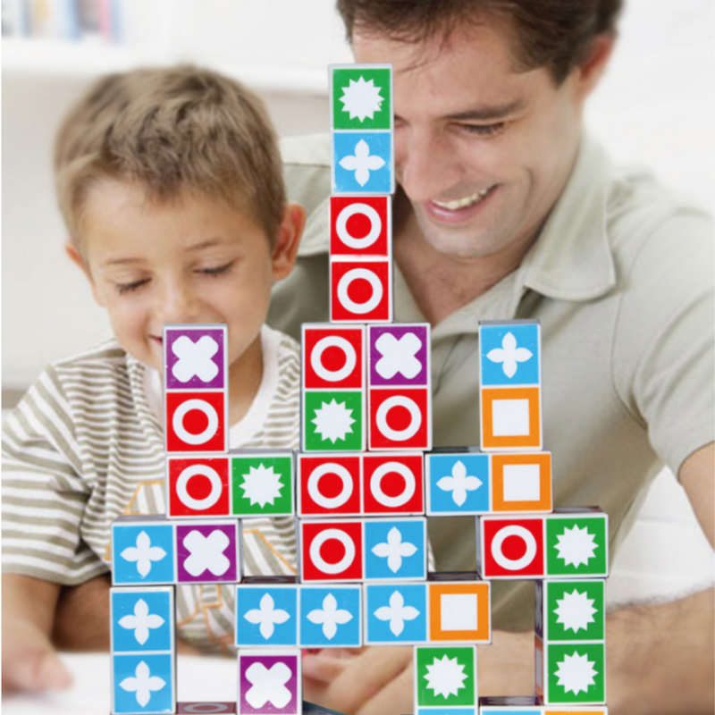 Blue Edition Kids Logic Thinking Matching Game - Interactive Educational Puzzle Toy Tabletop Board Game.