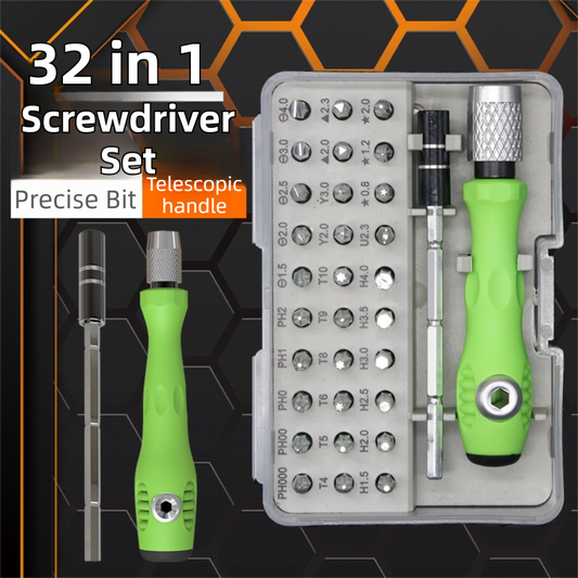 32-in-1 Precision Screwdriver Tool Set - Compact Magnetic Tool Kit for Professional Electronics & Cars Repair.