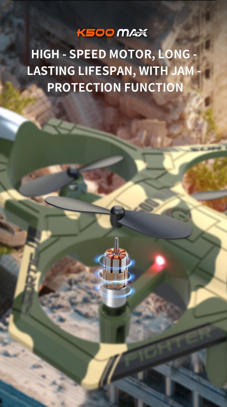 Camouflage Green 2.4G Remote Control Stunt Fighter Drone - Manual Toss Launch, One-Key Operation for 360° Flip & Circular Flight, 3-Speed Adjustable Stable Quadcopter with Night Lights.