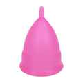 2PCS Reusable Medical Grade Silicone Menstrual Cup(XS Size) & 2PCS Matching Sterilizer Box - Microwave Safe Disinfector Case, Heat Resistant 130°C (Pink Set)