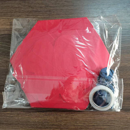 Red Hexagon 4-Layer 12-Pocket Explosion Gift Box(DIY) - Creative Handmade Photo Album & Scrapbook for Anniversaries & Birthdays.