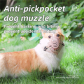 Anti-Biting & Anti-Foraging Dog Muzzle - Breathable & Soft TPE Safety Mask with Secure Straps (#1 Fits 3kg )