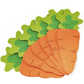 6-Pack Carrot-Shaped Utensil Pouch Set â Easter-Themed Cutlery Case for Kids and Families.