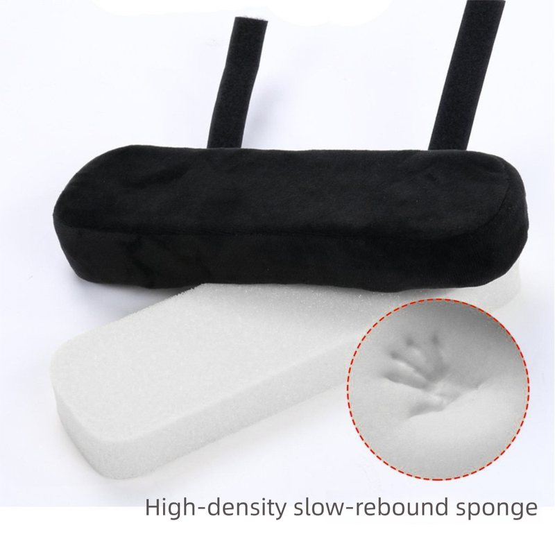 Grey 2-Pack Chair Armrest Pad – Memory Foam Elbow Support Cushion for Office and Home Chairs